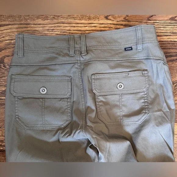 Prana Halle Straight Fit Women's Olive Green hiking pants size 6 regular - Picture 9 of 9